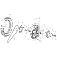 RUEDA TRASERA AJP PR4 13-20 (Tabla 31)