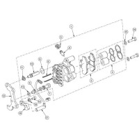 PINZA DE FRENO DELANTERA AJP PR4 08-12 (Tabla 32)