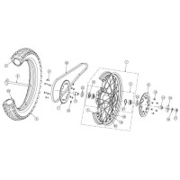 RUEDA TRASERA AJP PR4 08-12 (Tabla 36)