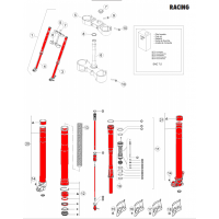 HORQUILLA DELANTERA RACING - Tav.34 / 2T / 2015
