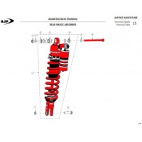 AMORTIGUADOR TRASERO AJP PR7 (Tabla 25)