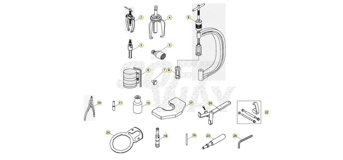 Hoja del despiece · Herramientas Motor