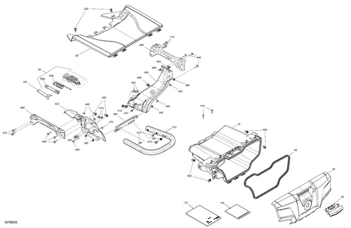 Hoja del despiece · 07- Body - Front Storage Tray