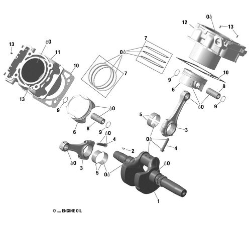 Hoja del despiece · 01- Rotax - Crankshaft, Piston And ...