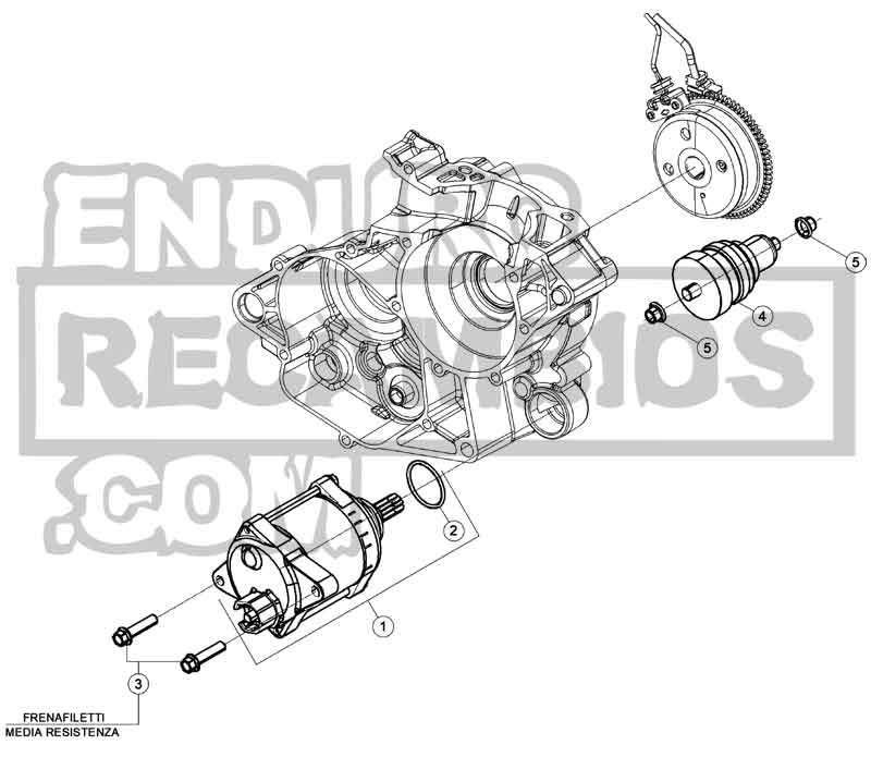 Hoja del despiece · ARRANQUE 200-RACING 2T 22