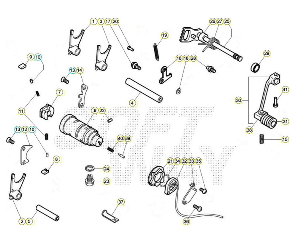 Hoja del despiece · CAMBIO
