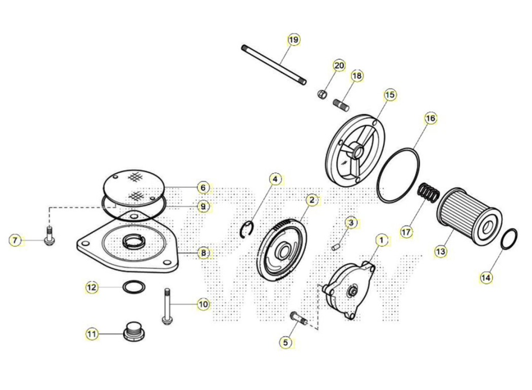 Hoja del despiece · SISTEMA LUBRICACION