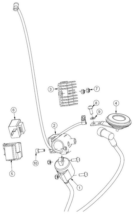 Hoja del despiece · SISTEMA ELÉCTRICO AJP PR4 08-12 (Tabla 43)