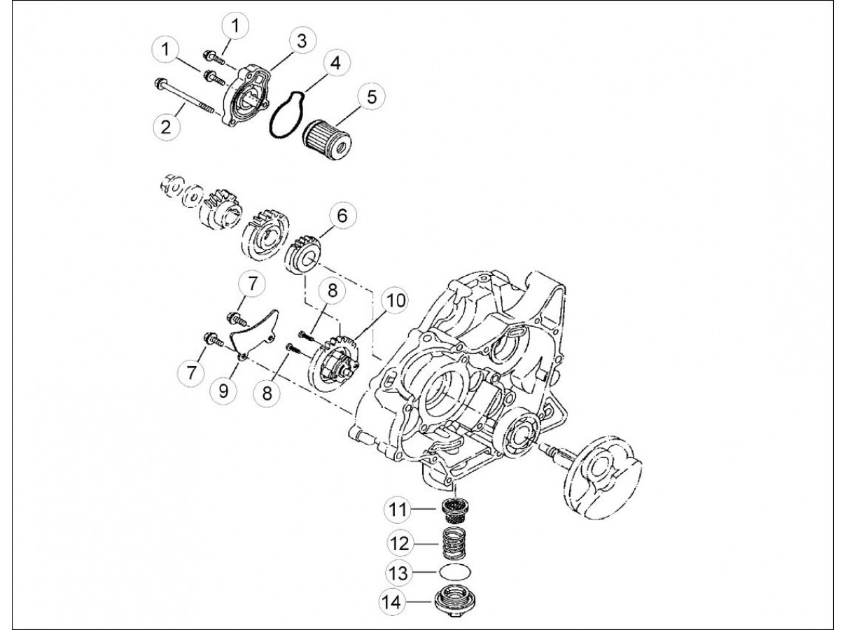 Hoja del despiece · Sistema Lubricacion