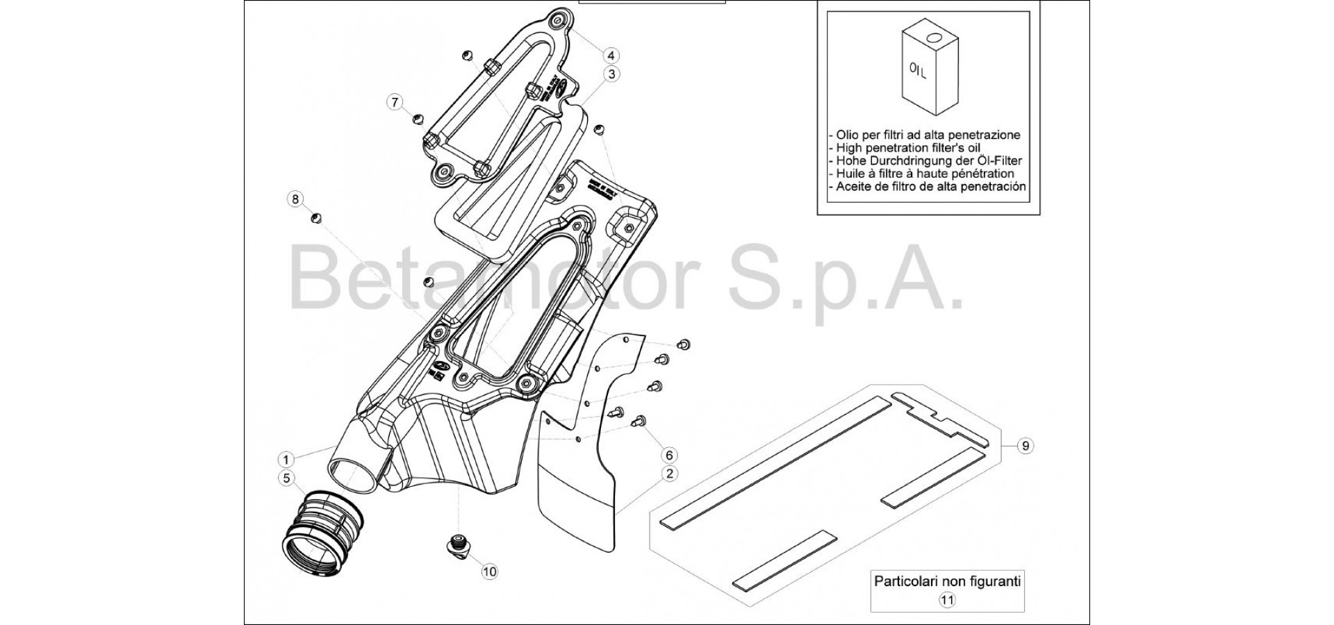 Hoja del despiece · Caja Filtro