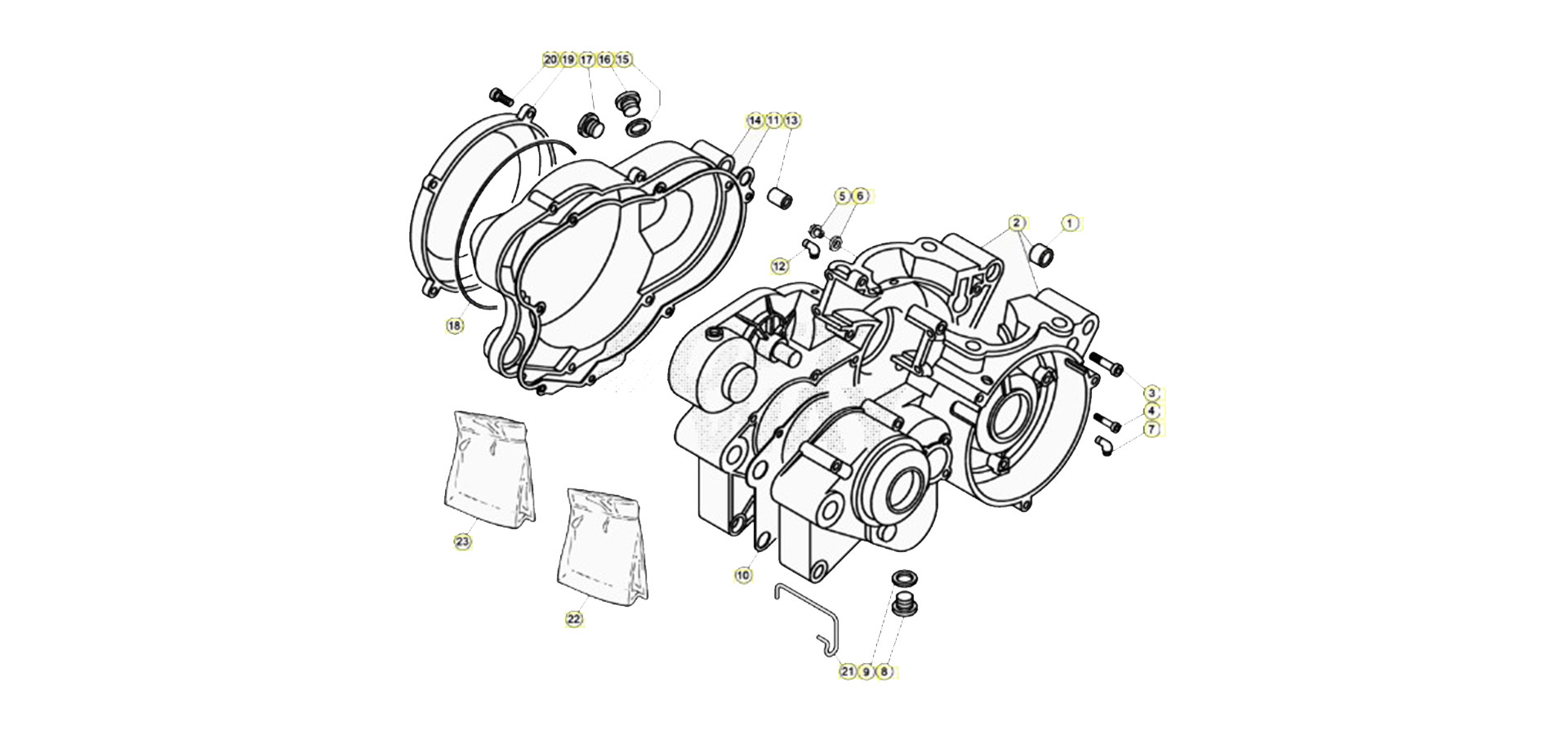 Hoja del despiece · Carter 300 Factory